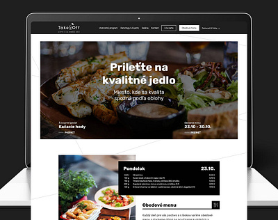 Restaurant web design design ui ux web design