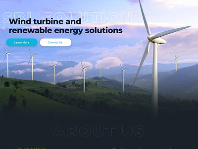 SBL Solution: Website Design For Wind Energy Provider Company design sustanable energy ui website design wind energy