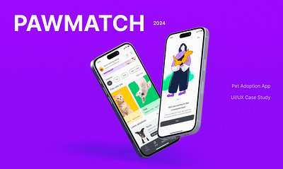 PawMatch - Pet Adoption App app design digital mobile pet ui uiux ux