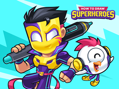 How to Draw Superheroes | Art Workshop animated mascot art workshop brand character brand identity brand illustration brand mascot branding business mascot cartoon logo character design character logo illustration illustrator mascot mascot design mascot designer mascot logo superhero superhero design