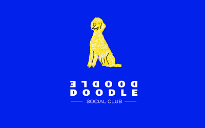 Logo Doodle - Illustration + Typography blue brand communication illustration poodle typography