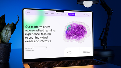 AILearn | Education Platform | Website ai branding eduicatiuon platform ui uxui website