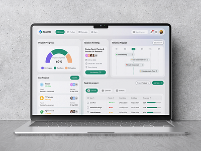 TASKME Dashboard Project 💻 chart dashboard project saas table task ui ux website