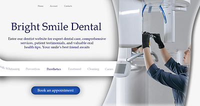 Dental Website graphic design logo ui