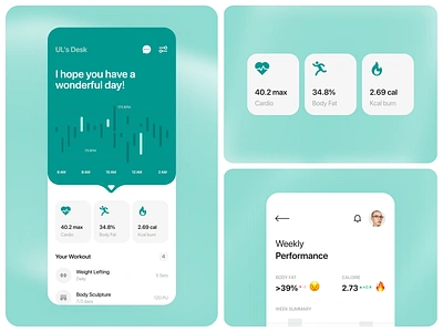 Fitness Mobile app app fitness fitness app fitness club health health app minimal mobile mobile app mobile ui orix sajon sport app design tracker training ui ux