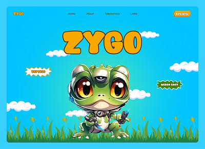 ZYGO Memecoin Website Redesign animation branding design graphic design illustration logo memecoin memecoin website typography ui ux vector web 3