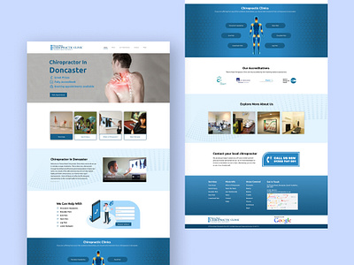 Chiropractic Clinic Redesign clean design figma landing page ui design