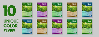 Natural Flyer Design natural flyer nature