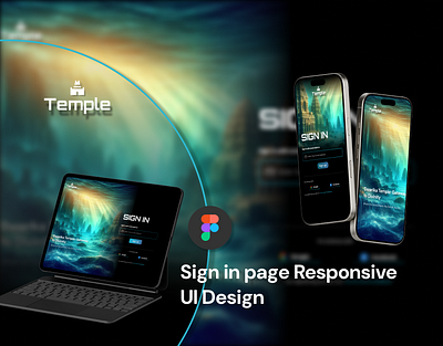 Responsive Sign in page UI Design app figma responsive ui website