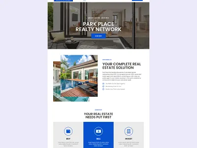Real Esate Agent Network website Design elementor landing page real estate real estate network realtor website design wordpress