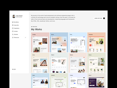 Issac - Portfolio Website Template blog builtwithtemplate creative cv designer freelancer madeinwebflow madewithwebflow modern personal personal branding portfolio portfolio hero portfolio landing portfolio landing page portfolio website professional profile web developer webflow