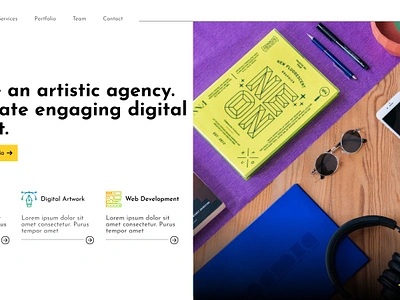 TNT Digital Agency figma landing page ui uiux design