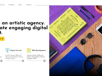 TNT Digital Agency figma landing page ui uiux design