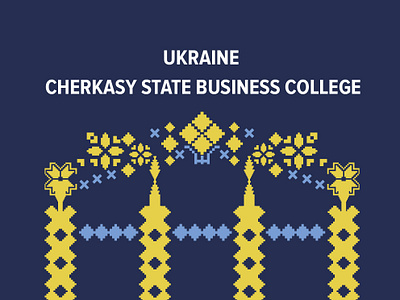 Ukraine Cherkasy State Business College brand folk art graphic design shopper ukraine vyshyvanka