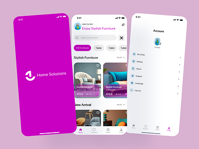 Home Solution App app design ux
