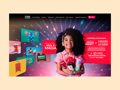 Casa & Estilo | Avon + Disney advertising design disney graphic design hotsite modern promo site ui ux website