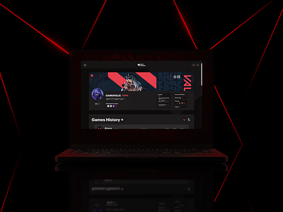 Riot Client Profile Page UI Concept design league of legends redesign riot riot games ui ui redesign uiux valorant valorant redesign valorant ui
