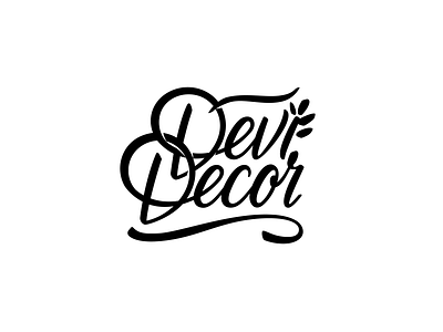 Devi Decor brand branding decor design devi font identity illustration letter lettering logo logotype production souvenir wood