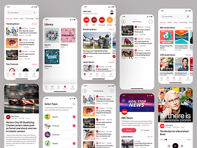 News App app design clean minimal design news news app news app ui