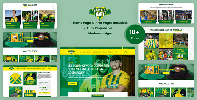 Football Club Website Re-design football club football club website ui design website website design