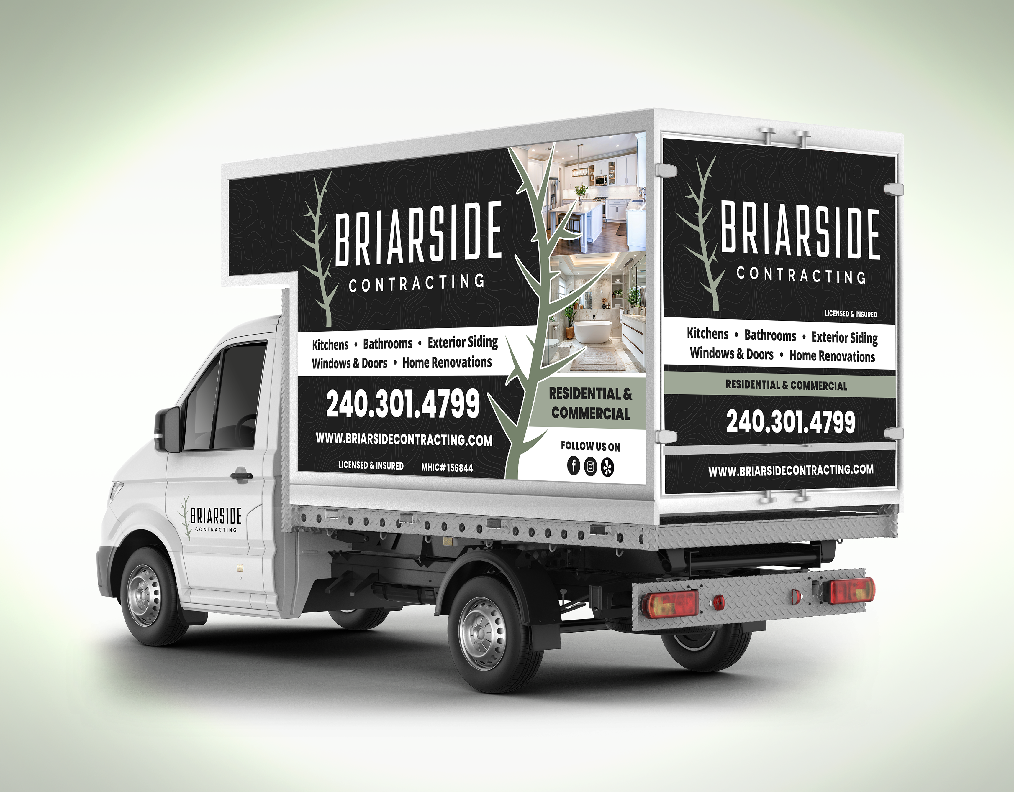 Contracting Box Truck Wrap 3d box truck branding car sticker car wrap contracting box truck wrap design graphic design illustration logo motion graphics pickup sticker design suv truck wrap ui van van wrap vehicle wrap wrap