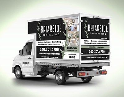 Contracting Box Truck Wrap 3d box truck branding car sticker car wrap contracting box truck wrap design graphic design illustration logo motion graphics pickup sticker design suv truck wrap ui van van wrap vehicle wrap wrap