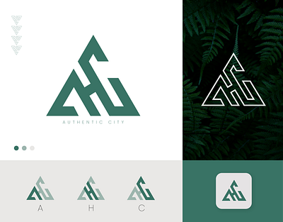 logo, logo design, Brand Identity, Letter A, H, C brand identity branding design graphic design illustration letter a letter c letter h logo logo design visual identity wordmark logo