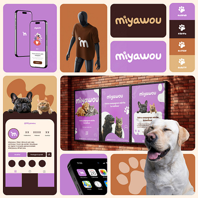 Pet shop branding - Miyawou guideline identity miyawou pet pet shop