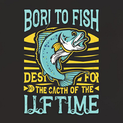 Fishing T-shirt Design merch by amazon