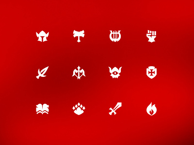 D&D — Iconography board game dice dnd dungeons and dragons icon iconography pictogram rpg set system