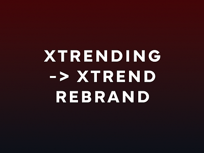 xTrend Rebrand 3d branding logo