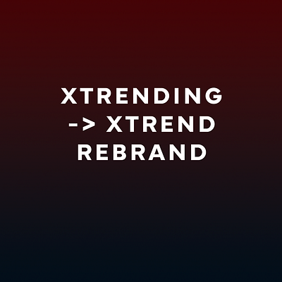 xTrend Rebrand 3d branding logo