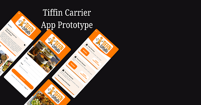 Prototyping the Tiffin Carrier App app branding design graphic design illustration logo typography ui ux vector