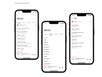 Daily UI challenge 009-Music player blog challenge design mini case studies text ui ui challenge ui design ux ux design