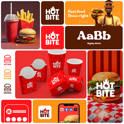 Fast food branding identity