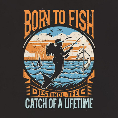 Fishing T-shirt Design merch by amazon