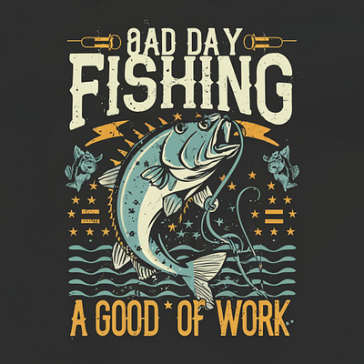 Fishing T-shirt Design merch by amazon