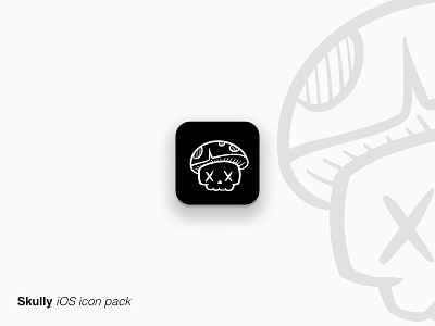 Skully icon pack drop - no. 1 icon icon pack ios iphone minimal mushrooms skulls