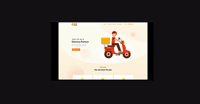 Tiffin Carrier - Delivery Partner Registration web app branding design graphic design illustration logo typography ui ux vector