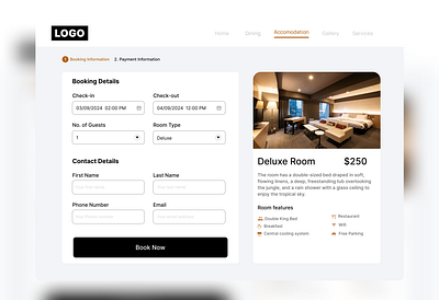 UI Design for a Hotel booking form for a website bookings branding community design graphic design hotelbookings illustration logo product design redesign ui uiux userinterface website websitedesign weddesign