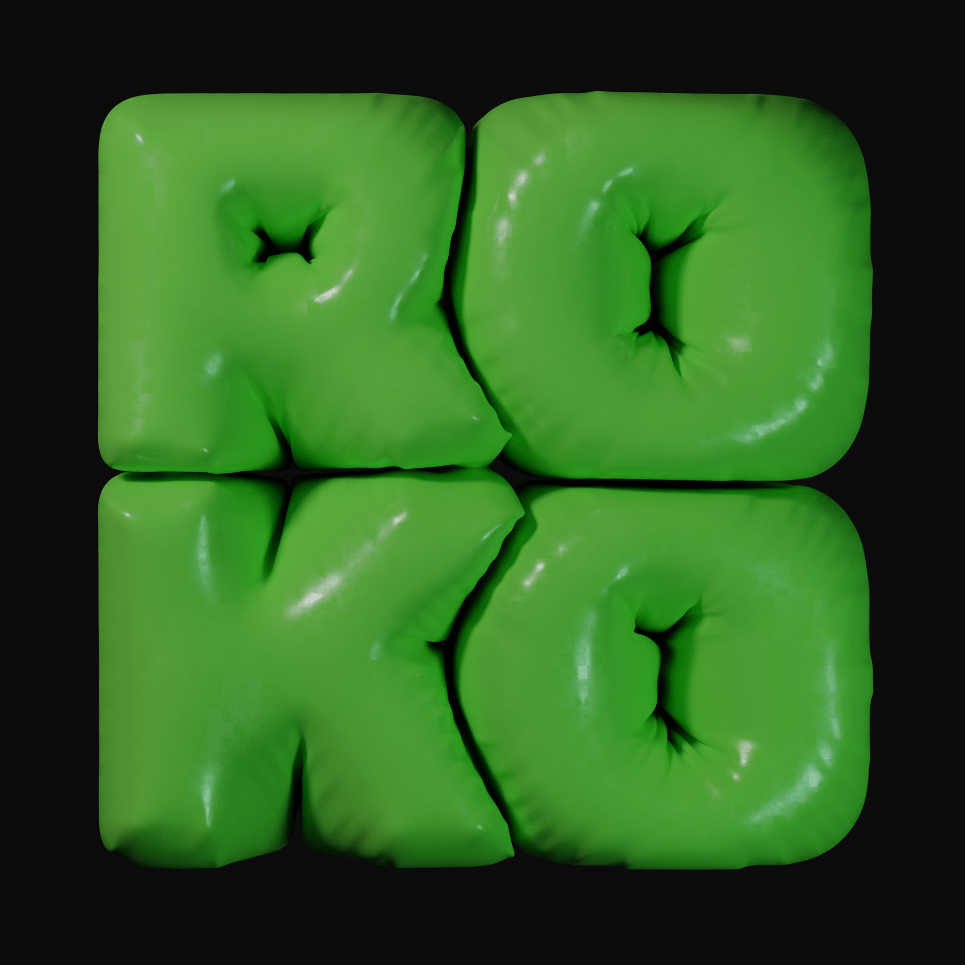 Example of ROKO / 3D visual / letters