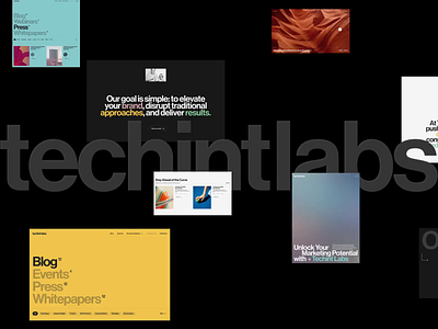 Techint Labs — a marketing agency website animation bachoodesign clean colorfull design gradient helvetica interface logo marketing agency parallax typography ui ux webdesign website