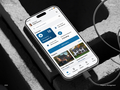 Property Management Mobile App UI Design app design app ui design figma landlord mobile app mobile app design mobile app ui property property management property management app real estate ui ui design ui ux uiux ux