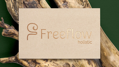 Freeflow Holistic - Wellbeing Freelancer brand identity branding design graphic design green icon logo luxury minimal natural organic vector wellness