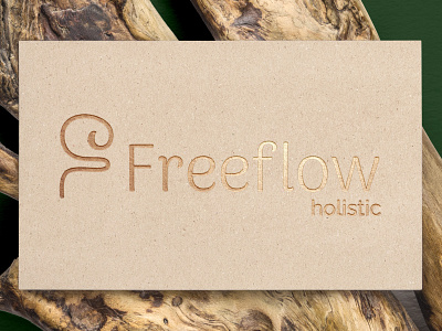 Freeflow Holistic - Wellbeing Freelancer brand identity branding design graphic design green icon logo luxury minimal natural organic vector wellness