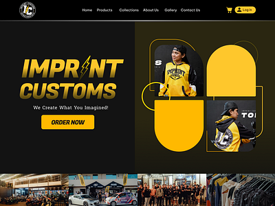 Imprint Customs User Interface Design branding design ui