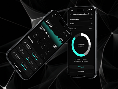 Financial Mobile iOS App Design Concept 3d animation app branding design graphic design illustration logo motion graphics typography ui ux vector