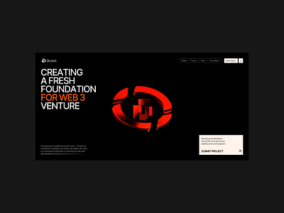 SkyLark Venture Fund: animated website design