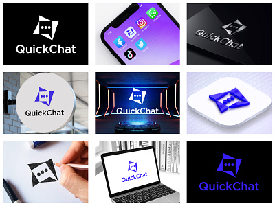 QuickChat | Chat App Logo, Branding, Brand Identity brand identity branding branding chat branding design chat app chat logo chatting logo company logo icon design logo logo design logo designer logo mark message logo messenger logo minimalist logo modern logo q letter logo quickchat logo