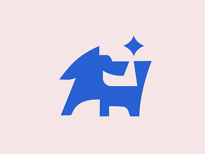 wolf icon animal blue branding design dog graphic design icon illustration logo logotype mascot logo vector wolf